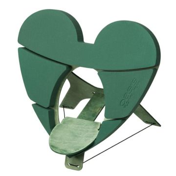 Esponja de montaje en húmedo OASIS® «Urnenherz», arreglos florales fúnebres, base de madera Bioline, soporte de madera, verde, 46 x 46,5 x 4 cm Esponja de montaje en húmedo OASIS® «Urnenherz», arreglos florales fúnebres, base de madera Bioline, soporte de madera, verde, 46 x 46,5 x 4 cm