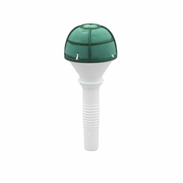 OASIS® Espuma para arreglos florales: soporte para ramo de novia con mango de plástico, rejilla, verde, Ø 7 cm OASIS® Espuma para arreglos florales: soporte para ramo de novia con mango de plástico, rejilla, verde, Ø 7 cm