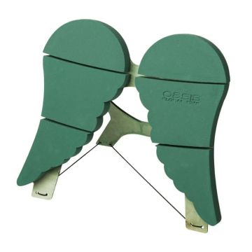 Espuma floral húmeda OASIS® «Flügel», para arreglos funerarios, base de madera Bioline, soporte de madera, verde, 57 x 48 x 5 cm Espuma floral húmeda OASIS® «Flügel», para arreglos funerarios, base de madera Bioline, soporte de madera, verde, 57 x 48 x 5 cm