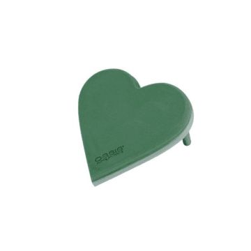 OASIS® Espuma húmeda para arreglos florales, forma de corazón, decoración para bodas, base de espuma rígida EcoBase, varillas de madera, verde, 40 x 38 x 4,5 cm OASIS® Espuma húmeda para arreglos florales, forma de corazón, decoración para bodas, base de espuma rígida EcoBase, varillas de madera, verde, 40 x 38 x 4,5 cm