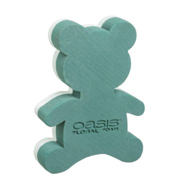 OASIS® Espuma para arreglos florales «Osito de peluche», base de espuma rígida de poliestireno, verde, 30 x 22 x 6 cm OASIS® Espuma para arreglos florales «Osito de peluche», base de espuma rígida de poliestireno, verde, 30 x 22 x 6 cm