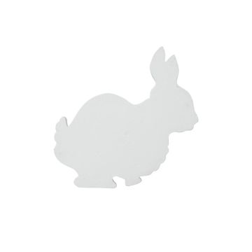 Decoración de Pascua: silueta de conejo HOPPER, blanco, 56 cm