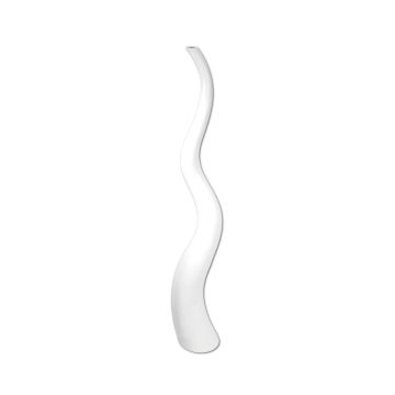 Jarrón de diseño WALENTINA con forma ondulada, blanco, 101 cm, Ø 18 cm Jarrón de diseño WALENTINA con forma ondulada, blanco, 101 cm, Ø 18 cm