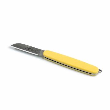 Cuchillo de floristería plegable OASIS® con ojal, amarillo