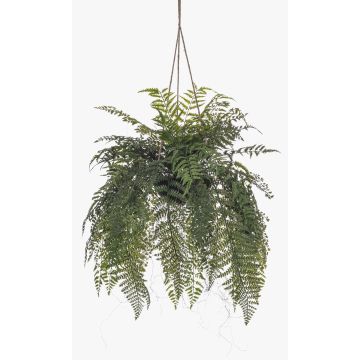 Planta artificial de helecho espada Frauenhaarfarn MAXROL, con cepellón, raíces, colgante, verde, 85cm