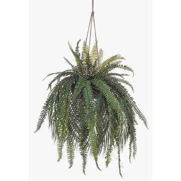 Planta artificial de helecho de mujer MAXROL, con cepa, raíces, colgante, verde, 90cm