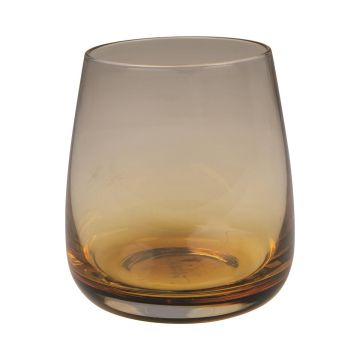 Vaso de agua EDELMIRA, naranja-marrón-transparente, 9,5cm, Ø8,5cm Vaso de agua EDELMIRA, naranja-marrón-transparente, 9,5cm, Ø8,5cm