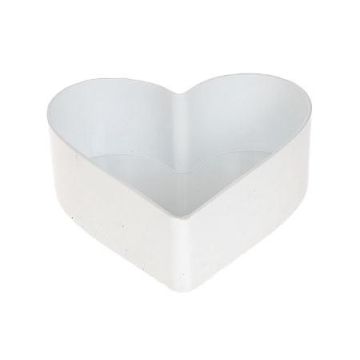 Cuenco decorativo con forma de corazón HAVIN de plástico, blanco, 15x15x7cm Cuenco decorativo con forma de corazón HAVIN de plástico, blanco, 15x15x7cm