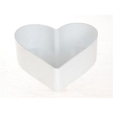 Cuenco decorativo con forma de corazón HAVIN de plástico, blanco, 22x20x7,5cm Cuenco decorativo con forma de corazón HAVIN de plástico, blanco, 22x20x7,5cm