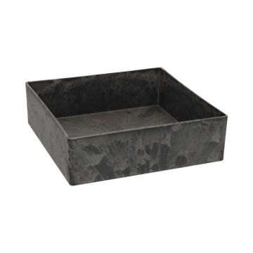 Bandeja decorativa cuadrada ANDREJA de plástico, negra, 20 x 20 x 6 cm Bandeja decorativa cuadrada ANDREJA de plástico, negra, 20 x 20 x 6 cm