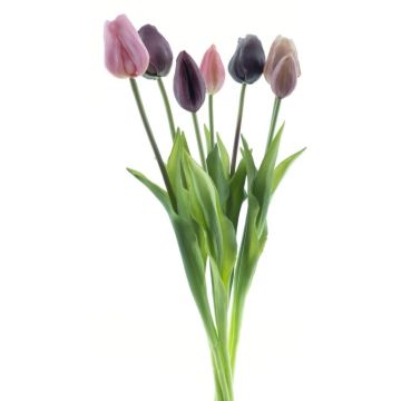 Ramo de tulipanes sintéticos Mix LONA, malva-violeta, 45cm, Ø20cm
