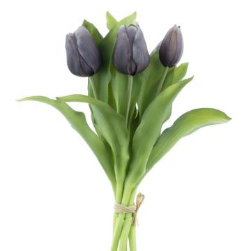 Ramo de tulipanes artificiales Mix LONA, negro-blanco, 30cm, Ø20cm Ramo de tulipanes artificiales Mix LONA, negro-blanco, 30cm, Ø20cm