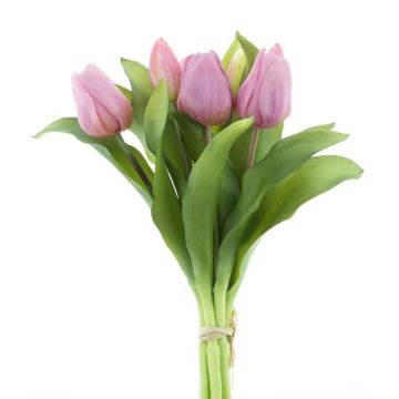 Ramo de tulipanes artificiales surtidos LONA, malva, 30cm, Ø20cm Ramo de tulipanes artificiales surtidos LONA, malva, 30cm, Ø20cm