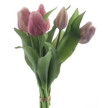 Ramo de tulipanes artificiales surtidos LONA, rosa-malva, 30cm, Ø20cm Ramo de tulipanes artificiales surtidos LONA, rosa-malva, 30cm, Ø20cm