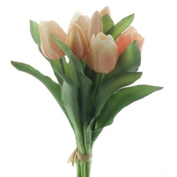 Ramo de tulipanes artificiales surtidos LONA, melocotón-naranja, 30cm, Ø20cm Ramo de tulipanes artificiales surtidos LONA, melocotón-naranja, 30cm, Ø20cm