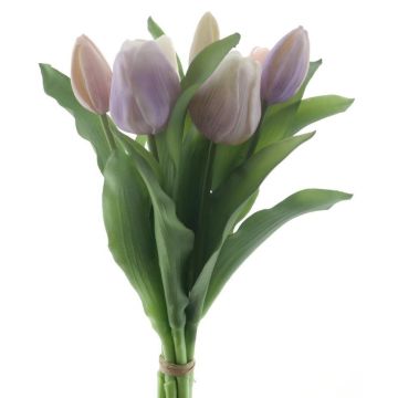 Ramo de tulipanes artificiales surtidos LONA, lila-lila claro-crema, 30cm, Ø20cm Ramo de tulipanes artificiales surtidos LONA, lila-lila claro-crema, 30cm, Ø20cm