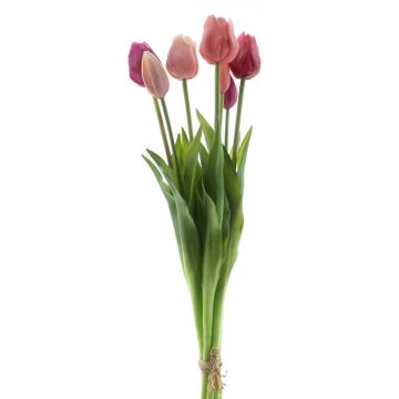 Ramo de tulipanes artificiales Mix LONA, rosa-rosa intenso-crema, 45 cm, Ø 20 cm