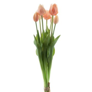 Ramo de tulipanes sintéticos Mix LONA, melocotón-naranja, 45cm, Ø20cm