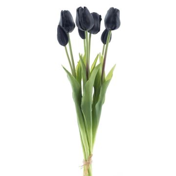 Ramo mixto de tulipanes artificiales LONA, negro, 45cm, Ø20cm
