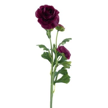 Flor artificial de ranúnculo PROTO, violeta oscuro, 65 cm