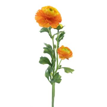 Flor artificial de ranúnculo PROTO, amarillo anaranjado, 65 cm