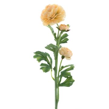 Flor artificial de ranúnculo PROTO, color melocotón, 65 cm