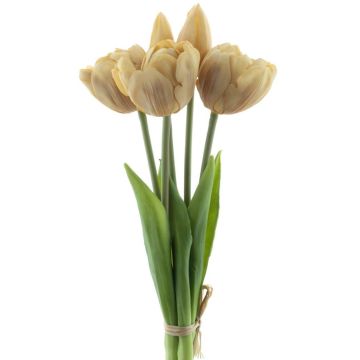 Ramo de tulipanes artificiales LANEA, color champán, 30 cm, Ø 15 cm Ramo de tulipanes artificiales LANEA, color champán, 30 cm, Ø 15 cm