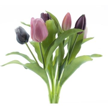 Ramo de tulipanes sintéticos Mix LONA, malva-violeta, 30cm, Ø20cm Ramo de tulipanes sintéticos Mix LONA, malva-violeta, 30cm, Ø20cm