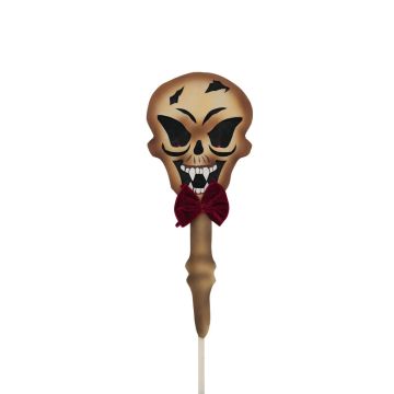 Calavera de suelo de Halloween LUMPY, LEDs, 87cm