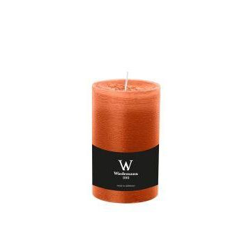Vela cilíndrica AURORA, naranja, 13 cm, Ø 7,8 cm, 63 h - Fabricada en Alemania Vela cilíndrica AURORA, naranja, 13 cm, Ø 7,8 cm, 63 h - Fabricada en Alemania