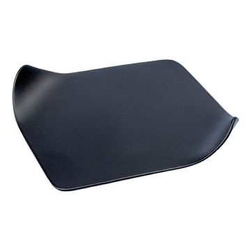 Portavelas rectangular EMMELINE de metal, negro, 12 x 9 cm