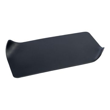 Portavelas rectangular EMMELINE de metal, negro, 18 x 10 cm
