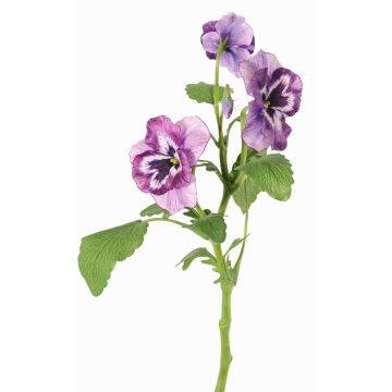 Rama artificial de pensamientos SIANIE, violeta-azul-blanco, 35cm, Ø5-6,5cm
