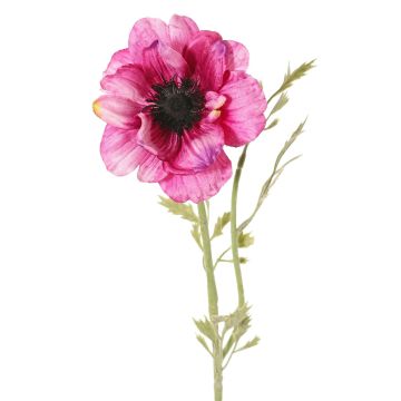 Flor artificial de anémona OKAPI, rosa-fucsia, 55 cm, Ø 10 cm Flor artificial de anémona OKAPI, rosa-fucsia, 55 cm, Ø 10 cm