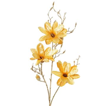 Rama de magnolia textil LEAFY, amarillo-dorado, 115 cm Rama de magnolia textil LEAFY, amarillo-dorado, 115 cm