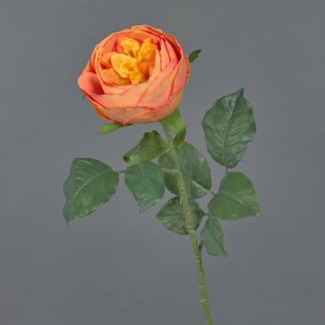 Rosa col artificial VANNI, naranja, 60 cm, Ø 9 cm Rosa col artificial VANNI, naranja, 60 cm, Ø 9 cm