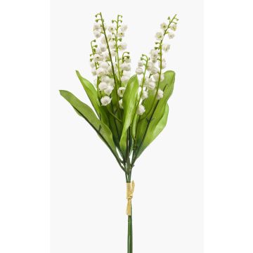 Ramo decorativo de muguetes LEGOL, blanco, 35 cm