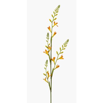 Flor artificial de montbretia KATHERYN, amarillo-naranja, 90 cm