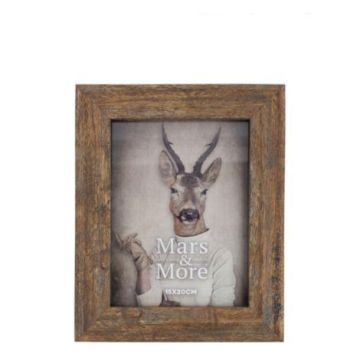 Marco de fotos de madera ESKIL, estampado, marrón, 20 x 15 x 2 cm Marco de fotos de madera ESKIL, estampado, marrón, 20 x 15 x 2 cm