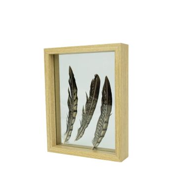 Marco de madera con doble cristal NIELAS, marrón, 22 x 17 x 5 cm Marco de madera con doble cristal NIELAS, marrón, 22 x 17 x 5 cm
