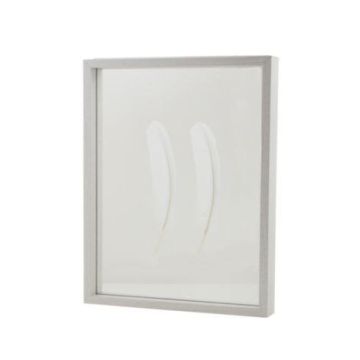 Marco de madera con doble cristal NIELAS, blanco, 35 x 27,5 x 5 cm Marco de madera con doble cristal NIELAS, blanco, 35 x 27,5 x 5 cm