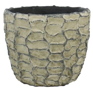 Maceta exterior de cerámica SILVAM con textura, gris oscuro, 10,5cm, Ø12,5cm Maceta exterior de cerámica SILVAM con textura, gris oscuro, 10,5cm, Ø12,5cm