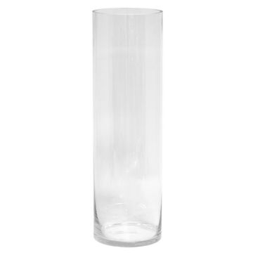 Jarrón de cristal cilíndrico de pie SANSA OCEAN, transparente, 50 cm, Ø 15 cm Jarrón de cristal cilíndrico de pie SANSA OCEAN, transparente, 50 cm, Ø 15 cm