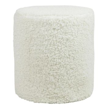 Taburete Teddy MILLE, blanco, 45 cm, Ø 40 cm Taburete Teddy MILLE, blanco, 45 cm, Ø 40 cm
