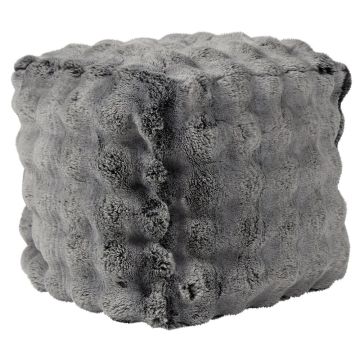 Taburete Teddy SVAVA, efecto burbuja, gris, 40 x 40 x 45 cm Taburete Teddy SVAVA, efecto burbuja, gris, 40 x 40 x 45 cm