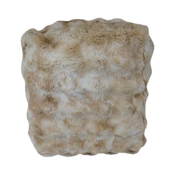 Taburete Teddy SVAVA, efecto burbujas, beige-marrón, 40 x 40 x 45 cm Taburete Teddy SVAVA, efecto burbujas, beige-marrón, 40 x 40 x 45 cm