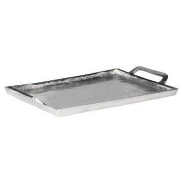 Bandeja GORM con asas, aluminio, plateada, 40x27cm Bandeja GORM con asas, aluminio, plateada, 40x27cm