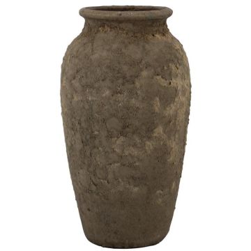 Jarrón de cerámica SENTIF con textura, gris, 50 cm, Ø 26 cm Jarrón de cerámica SENTIF con textura, gris, 50 cm, Ø 26 cm