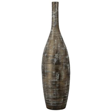 Jarrón de cerámica «Dekoflasche» RODYN con estrías, degradado de color, marrón, 100 cm, Ø 26 cm Jarrón de cerámica «Dekoflasche» RODYN con estrías, degradado de color, marrón, 100 cm, Ø 26 cm