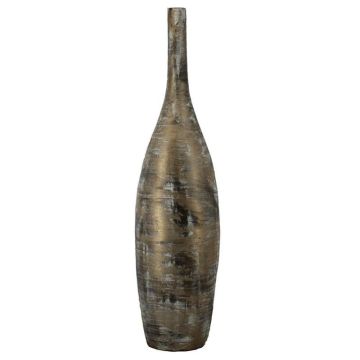 Jarrón decorativo de cerámica RODYN con estrías, degradado de color, marrón, 120 cm, Ø 29 cm Jarrón decorativo de cerámica RODYN con estrías, degradado de color, marrón, 120 cm, Ø 29 cm
